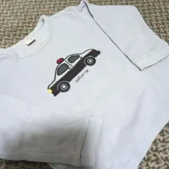 petit main パトカー刺繍 長袖カットソー 110