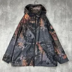 ♪美品　ZARA　dnwr　マーブルダイ　マウンテンパーカー　フード　グレー　冬