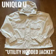 UNIQLO U utility hooded jacket XL ライトグレー