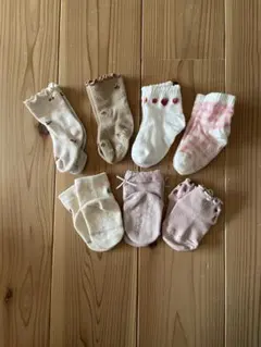 【サイズ違い】ベビー・キッズ靴下 7足まとめ売りセット