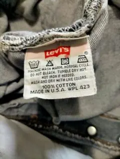 USA製　リーバイス501 ブラック　先染め　アメリカ