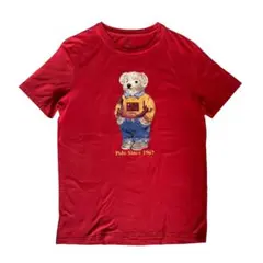 Polo Ralph Lauren Tシャツ 半袖 ポロベア プリント 赤 M