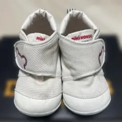 miki house ホワイトファーストシューズ