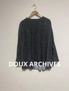 DOUX ARCHIVESプリントプリーツフレアブラウス ドッドのサムネイル