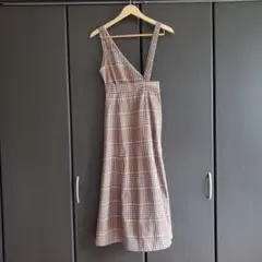 マーキュリーデュオ 2WAYアシンメトリージャンスカ チェック スカート ロング