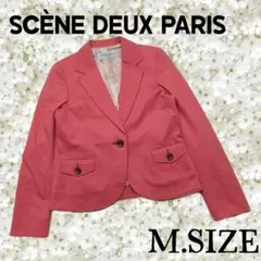 051〚SCÈNE DEUX PARIS〛テーラードジャケット ピンク Mサイズのサムネイル