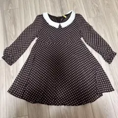 RYZA ブラウン ドット柄 ワンピース サイズ0