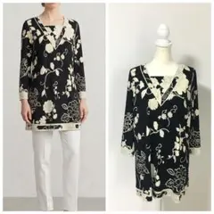 近年美品　LEONARD レオナール　カンカン　チュニック丈　カーディガン　42 近年美品 LEONARD レオナール カンカン チュニック 42 - メルカリ