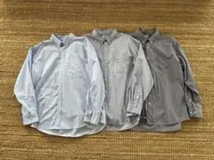 UNIQLO ブロードシャツ/ヘアライン/ボタンダウン3枚セット