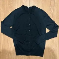 無印良品　MUJI ウールシルク　カーディガンS ファインゲージニット　グリーン
