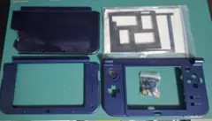 New 3DS LL 交換シェルボタン ネイビーブルー