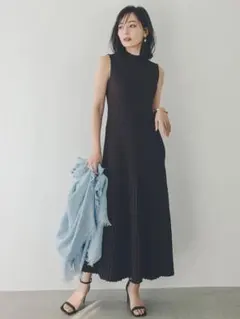 【新品タグ付】anuans アニュアンス/ セミマーメイドニットワンピース