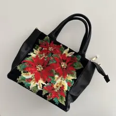 【新品】FEILER フェイラー ハンドバッグ 花柄 ブラック　ショルダー