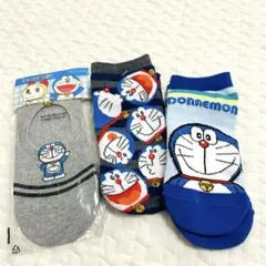 新品⭐︎ドラえもん ソックス 3足セット　レディース　くつ下