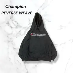 Championデッドストック品リバースウィーブ サガラ刺繍プルオーバーパーカー