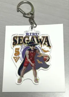 千葉ジェッツ ぷっくりネーム＆選手ハートポーズ2連キーホルダー #5 瀬川琉久 千葉ジェッツ ぷっくりネーム＆選手ハートポーズ2連キーホルダー