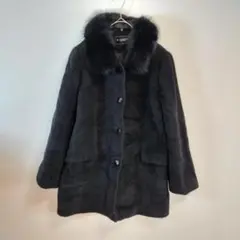 St. ALMEIDA フォックスファー付 ショートコート ブラック M