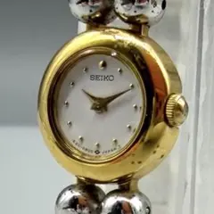 稼動品✨️SEIKO 腕時計 クォーツ シルバー ゴールド