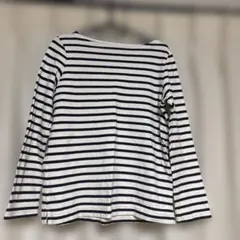 無印良品　ボーダー長袖Tシャツ