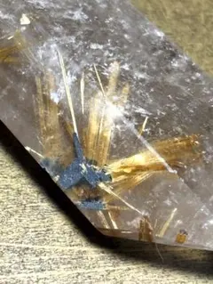 太陽放射タイチンルチル　ポイント　原石（新品未使用）金運最強　ヘマタイト