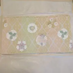 【未使用品】名古屋帯 菱文様 花丸文様 パステルカラーのサムネイル