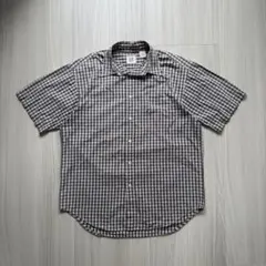 old stussy 90s 紺タグ 半袖シャツ チェック 【S】 - メルカリ