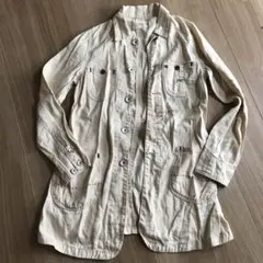 アントゲージ ロングシャツジャケット　リネン混のサムネイル