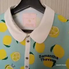 Samantha Thavasa レモン柄 半袖ポロシャツ 25のサムネイル
