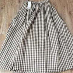 GU ブラウン フレアスカート Sサイズ