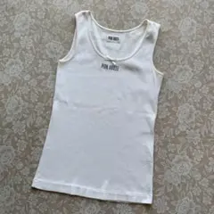 美品　ピンクハウス　厚地　タンクトップ　白　ロゴプリント