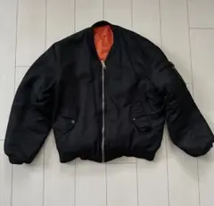 MA-1 フライトジャケット 黒 ヴィンテージ ボックスシルエット