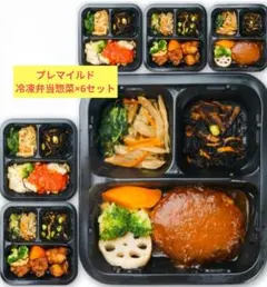 【未開封品】プレマイルド 冷凍弁当のおかず 無添加 惣菜セット 6食セットのサムネイル