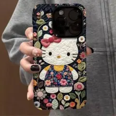 【任意２点対象】ハローキティ 花柄 iPhon17〜14用 携帯ケース