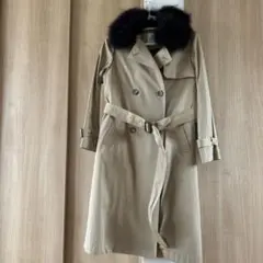 nano universe ファー付きトレンチコート