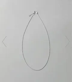 シルバー チェーンネックレス