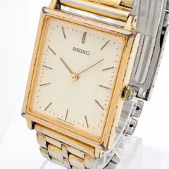 稼働1984年 SEIKO 1221-5590 スクエア タンク コンビ - メルカリ