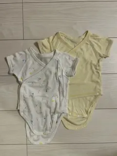 ユニクロ ボディスーツ 前開き 2枚セット