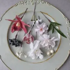 ＊お得なset＊ピンク系ヘアパーツset 髪飾り　結婚式　桜　ヘアアレンジ