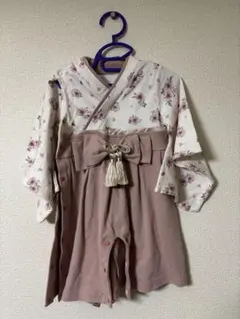 ベビー　花柄　袴　70cm