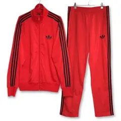 90s adidas トラックジャケット セットアップ 赤 ファイヤーバード