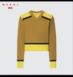 新品未使用【UNIQLO×MARNI】 ポップコーンニット Vネックセーター