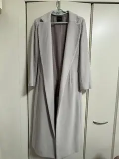 美品】N.O.R.C ウールリバーガウンコート ピンクベージュ Sサイズ 