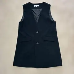 ROPE PICNIC ロングジレ ベスト ブラック