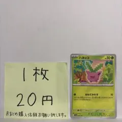 ポケモンカード ハネッコ 在庫数1