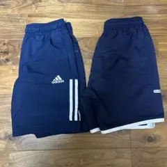 adidas & umbro ネイビー ハーフパンツ セット