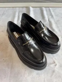 Alexander Wang 厚底ブラックローファー 37 12万 ALEXANDER WANG アレキサンダーワン 厚底 ローファー 38