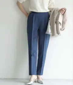 Pierrot 高見えすっきりテーパードパンツ　インディゴSのサムネイル