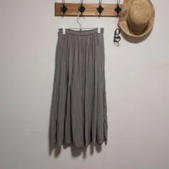 ROPE PICNIC プリーツロングスカート グレージュ 38のサムネイル