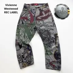 希少✨ヴィヴィアンウエストウッド バナナパンツ 総柄 デニム アートプリントのサムネイル