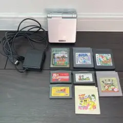 ゲームボーイアドバンス シルバー　本体 + ソフト　カセット　セット売り